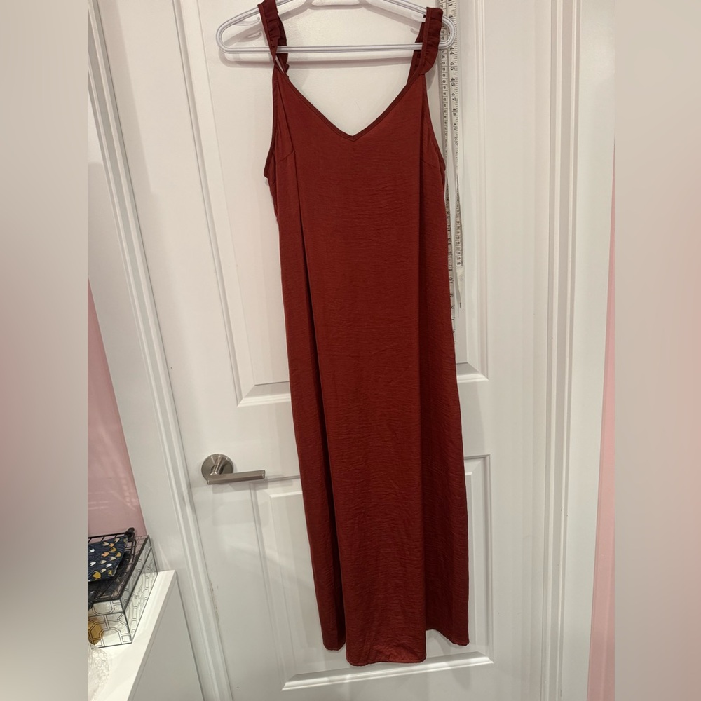 Dex Rust-coloured Maxi Dress size L